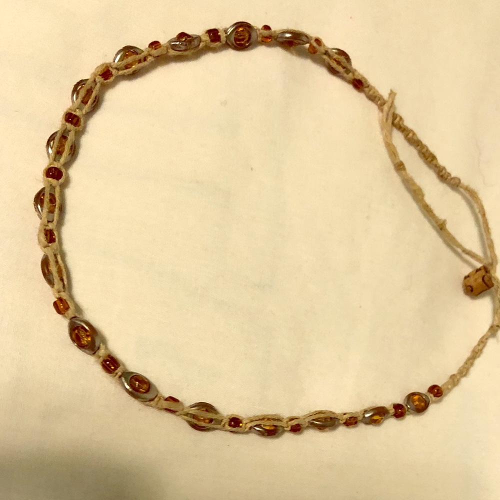 Amber choker necklace